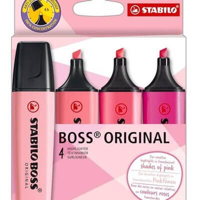SIGNIRI STABILO BOSS  set 1/4 roze nijanse
