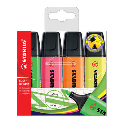 SIGNIRI STABILO BOSS  set 1/4 neon boje