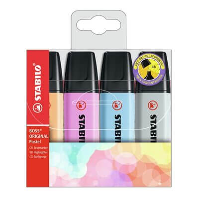 SIGNIRI STABILO BOSS  set 1/4 pastelne boje