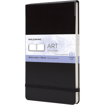 Watercolor album Moleskine Art crni LG