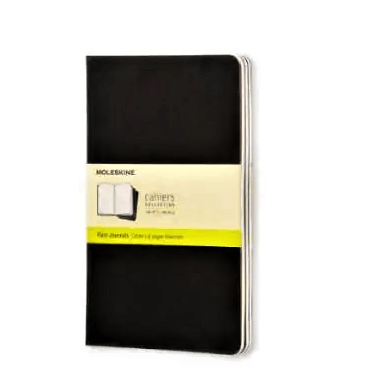 Rokovnik Moleskine plain Cahier black LG
