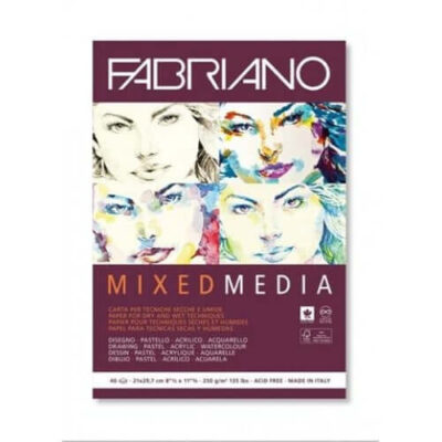 Blok Mixed Media 21x29,7cm 40L 250g Fabriano 19100381