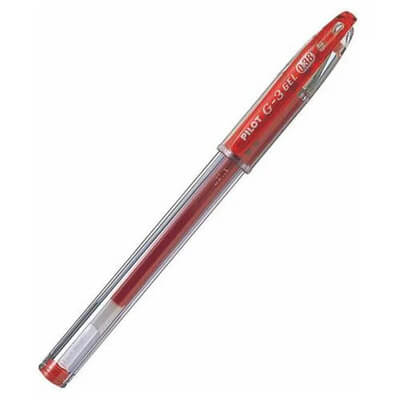 ROLER PILOT G3 GEL 0,38 CRVENI